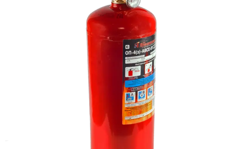 Порошковый огнетушитель «ОП-4» (з) (АВСЕ) - Фото 1