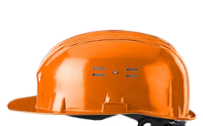 Каска защитная (оранжевая)/храповик - Фото 1