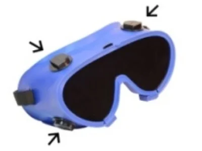 Очки защитные  закрытого типа с затемнением (газосварщика)