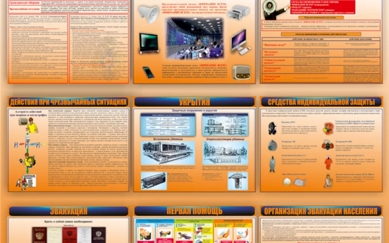 Стенд Уголок гражданской защиты - Фото 1