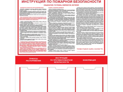 Стенд Пожарная безопасность