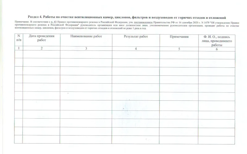 Журнал эксплуатации систем противопожарной защиты - Фото 7