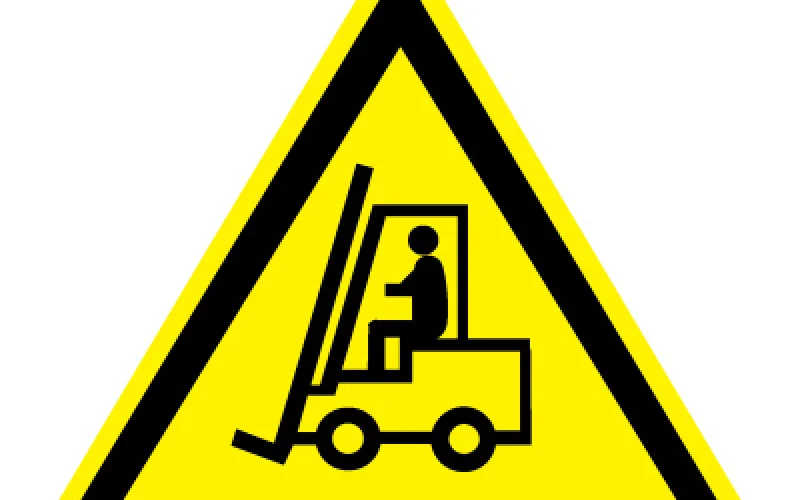 Знак W07 Внимание. Автопогрузчик 200х200 - Фото 1